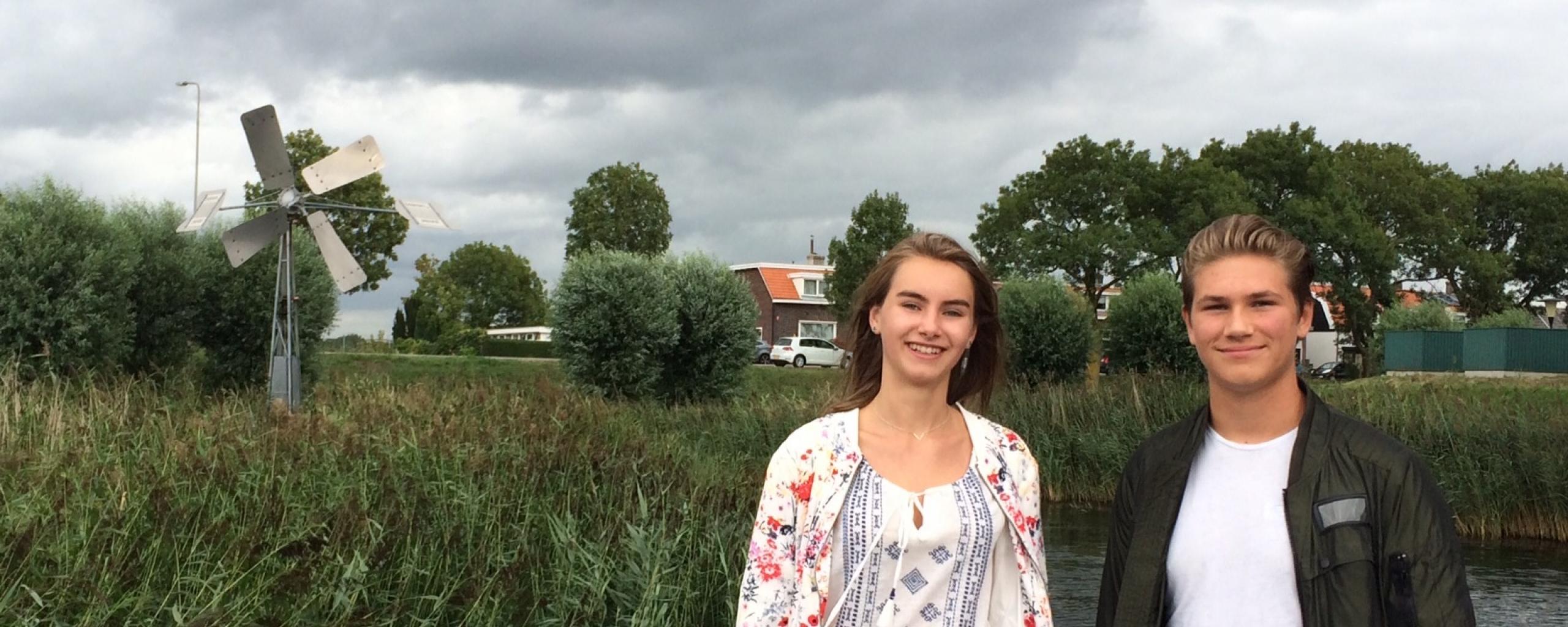 Jeugdbestuurders van WSHD: links Judith Meurs, rechts Mick Kruijff
