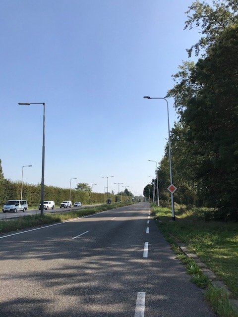 Led straatverlichting op de Rotterdamseweg