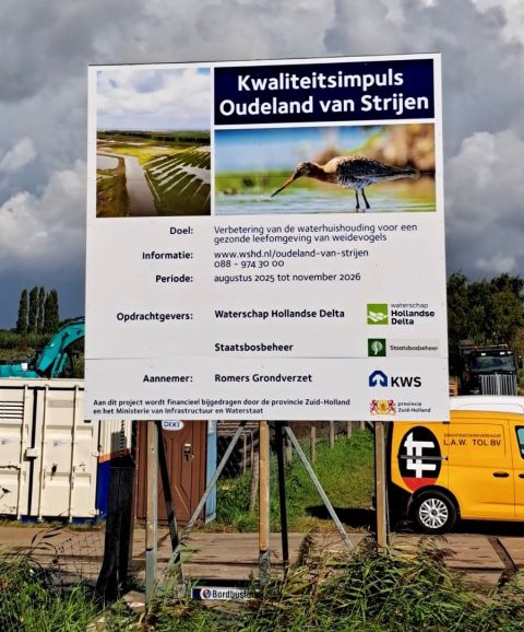 Bouwbord Oudeland van Strijen